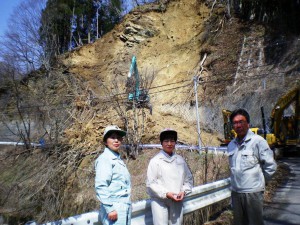 山口土砂崩れ調査
