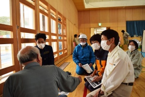 岡谷土石流災害　被災者訪問